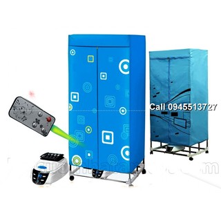 Bảo hành 12 Tháng Tủ sấy quần áo điều khiển từ xa khung gấp