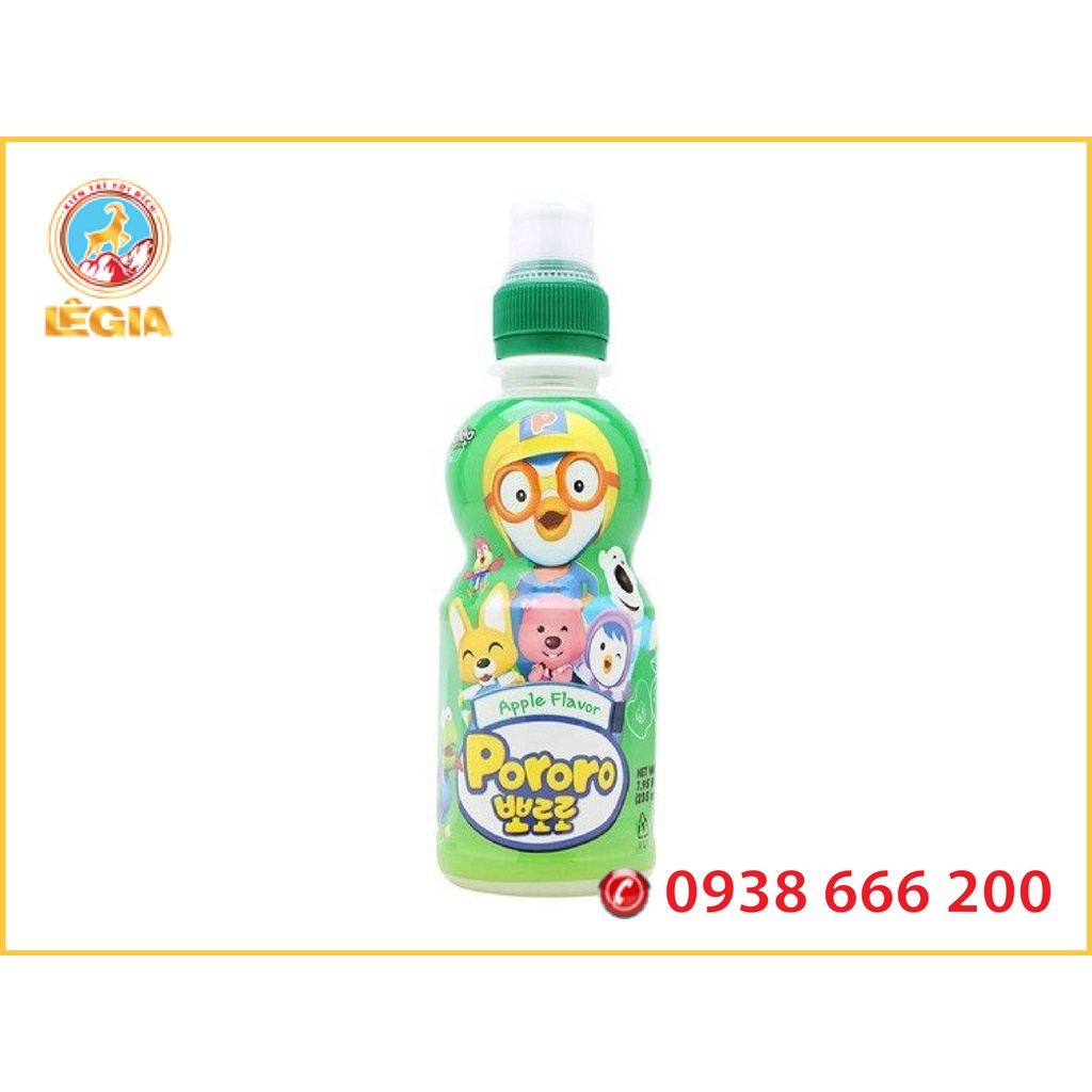 NƯỚC TRÁI CÂY PORORO THÙNG 24 CHAI (MIX 5 VỊ NGẪU NHIÊN)