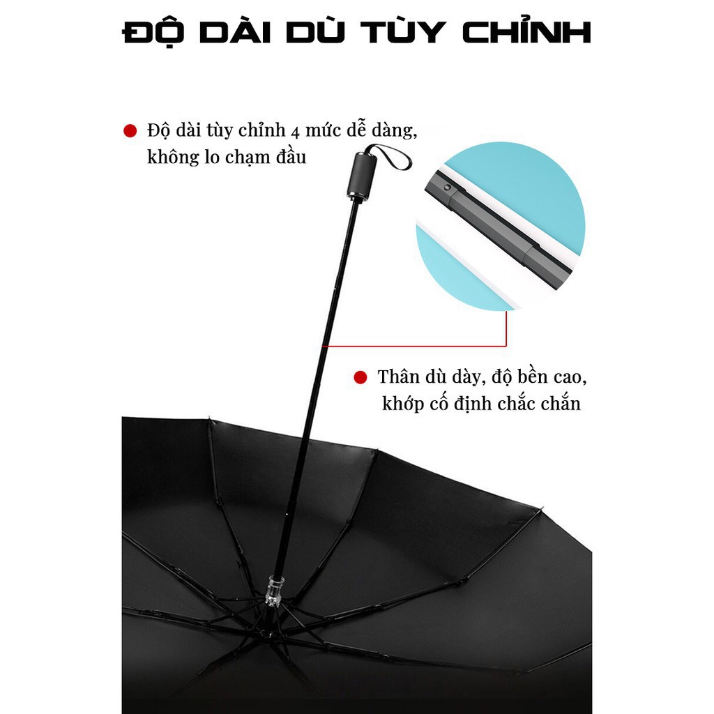 Dù Che Mưa☂Ô Che Mưa Che Nắng Cỡ Lớn Cao Cấp 8 Nan Gấp Gọn Chống Tia UV 2 Lớp Nhiều Màu In Hoạ Tiết UV [HÀNG ĐẸP]