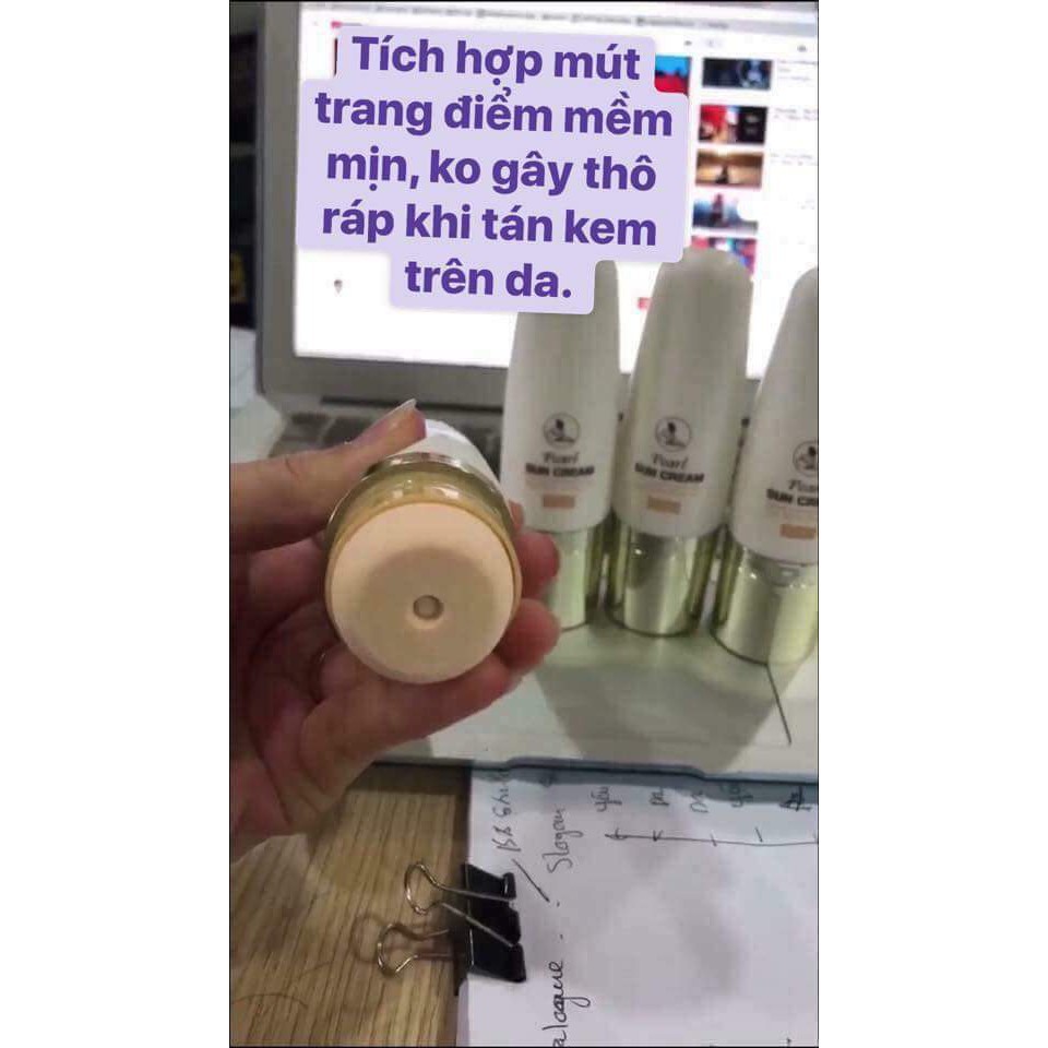 Kem chống nắng MINIGARDEN 30ml Pearl Sun Cream SPF PA50+++