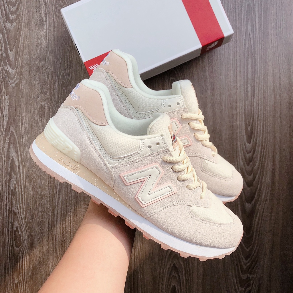 Giày nữ New Balance 574 Kem