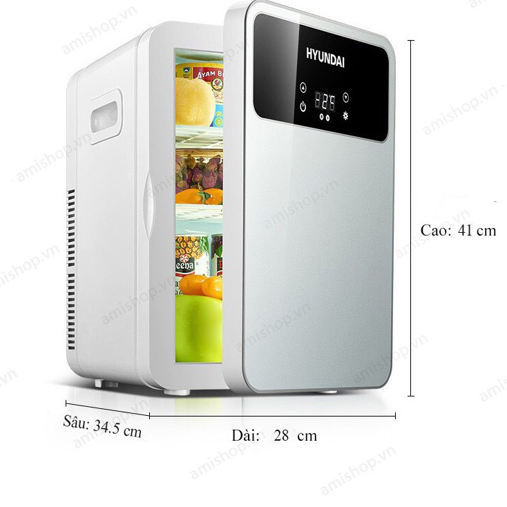 Tủ lạnh mini 13,5L/20L  màn hình led cảm ứng , có thể dùng trên ô tô