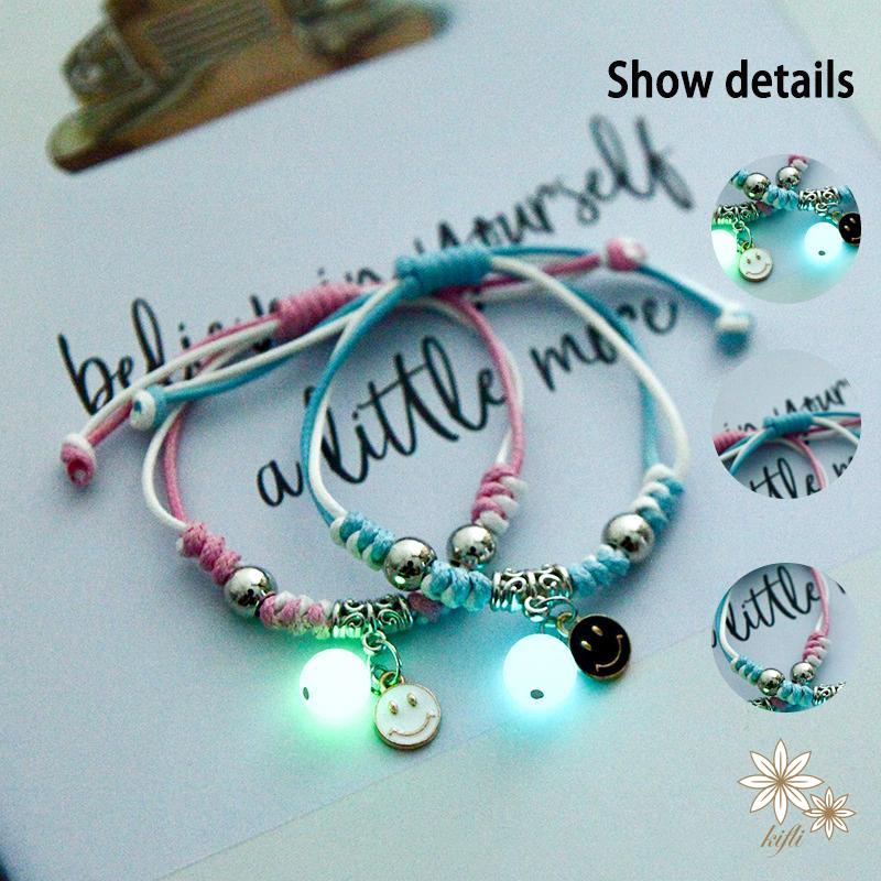 【kifli】Vòng Tay Dạ Quang Đáng Yêu Thời Trang Hàn Quốc Cho Nữ