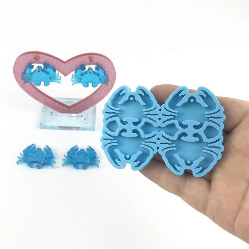 Khuôn Silicone Làm Mặt Dây Chuyền Hình Con Cua Độc Đáo