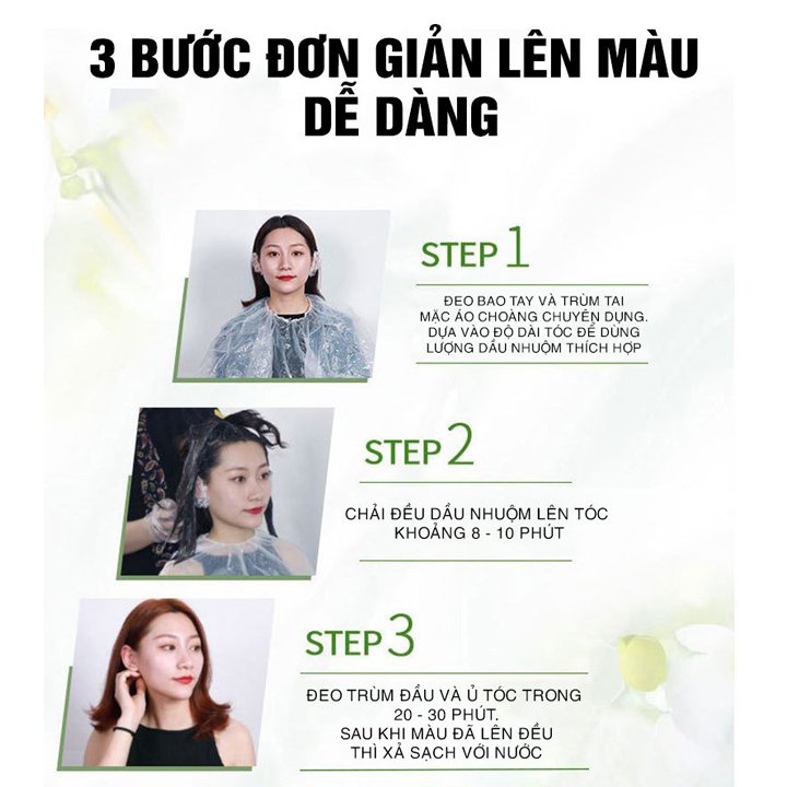 Dầu gội phủ bạc Nagi, dầu gội thảo dược nhuộm đen, nhuộm màu tự nhiên an toàn 400ml