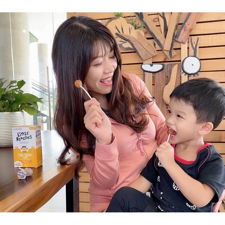 Kẹo mút mật ong Little Remedies - hộp 10 cây - USA