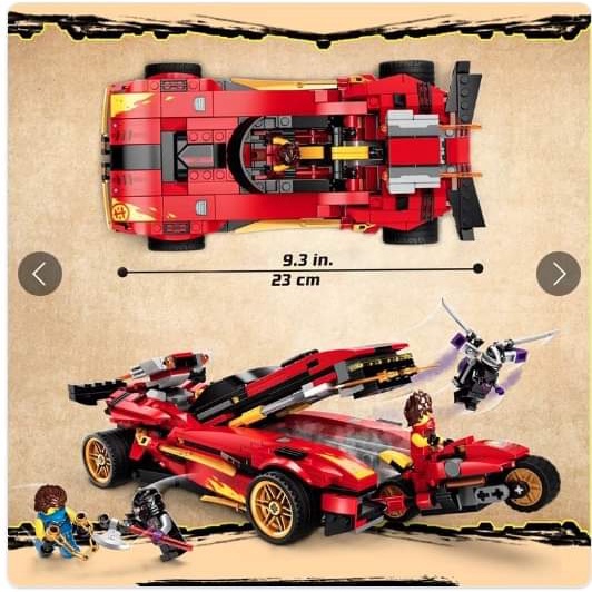 Lắp ráp xếp hình Lego Ninjago 7189 : X-1 Ninja Charger - SIêu xe chiến đấu của KAI 588 mảnh
