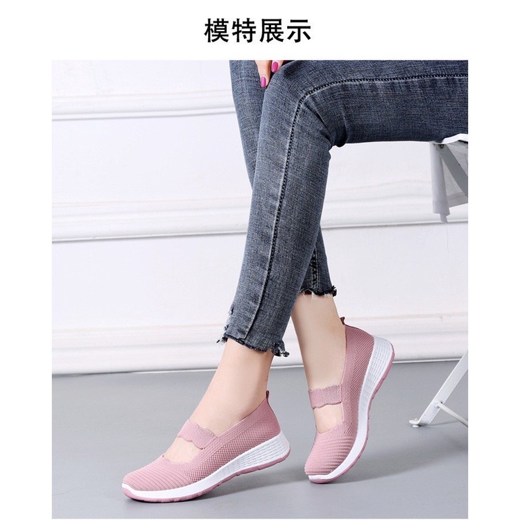 Giày Lười vải trung niên đi nhẹ siêu êm chân, giày tặng mẹ hot 2022 - vincent shop