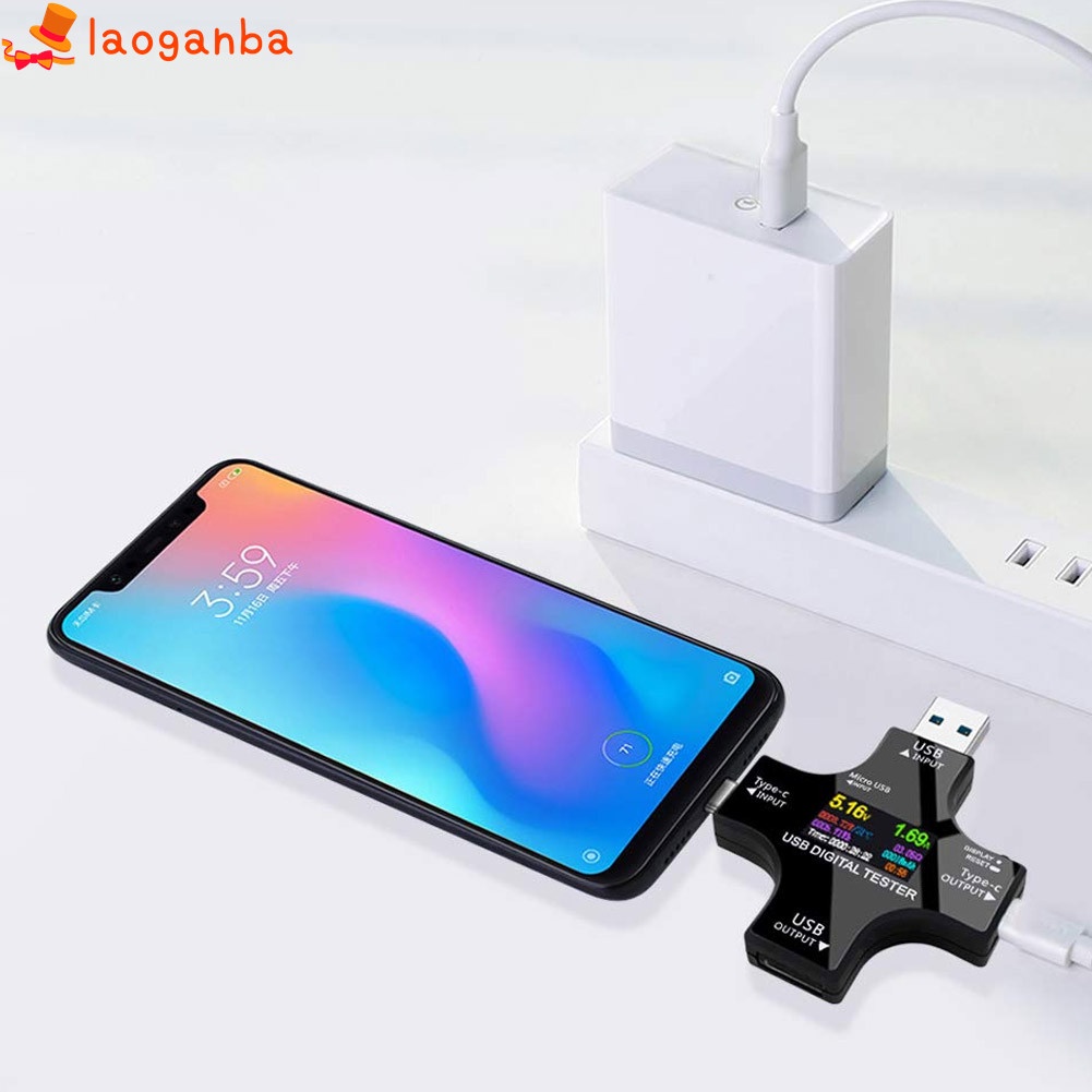 Thiết bị đo dòng điện điện áp Type-C USB đa năng tích hợp màn hình kỹ thuật số LCD