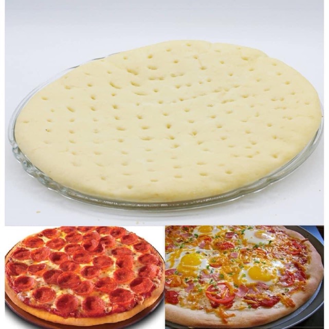 ĐẾ PIZZA SIZE 20 KÈM LÁ THƠM (SET 3c)