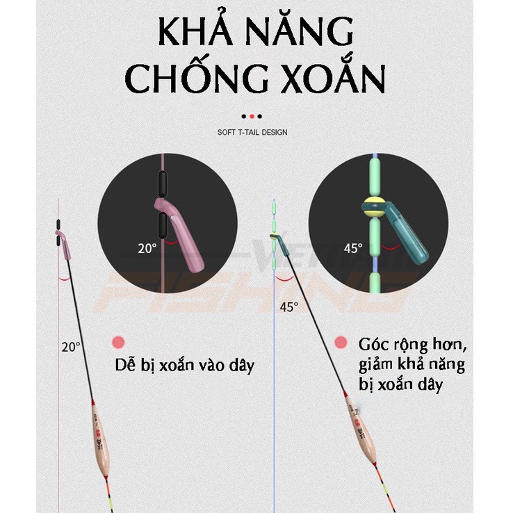 Ghim Phao Câu Đài Silicone -  Ghim Phao Cứng Handing