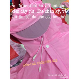 Áo mưa bộ cho bé Size 3