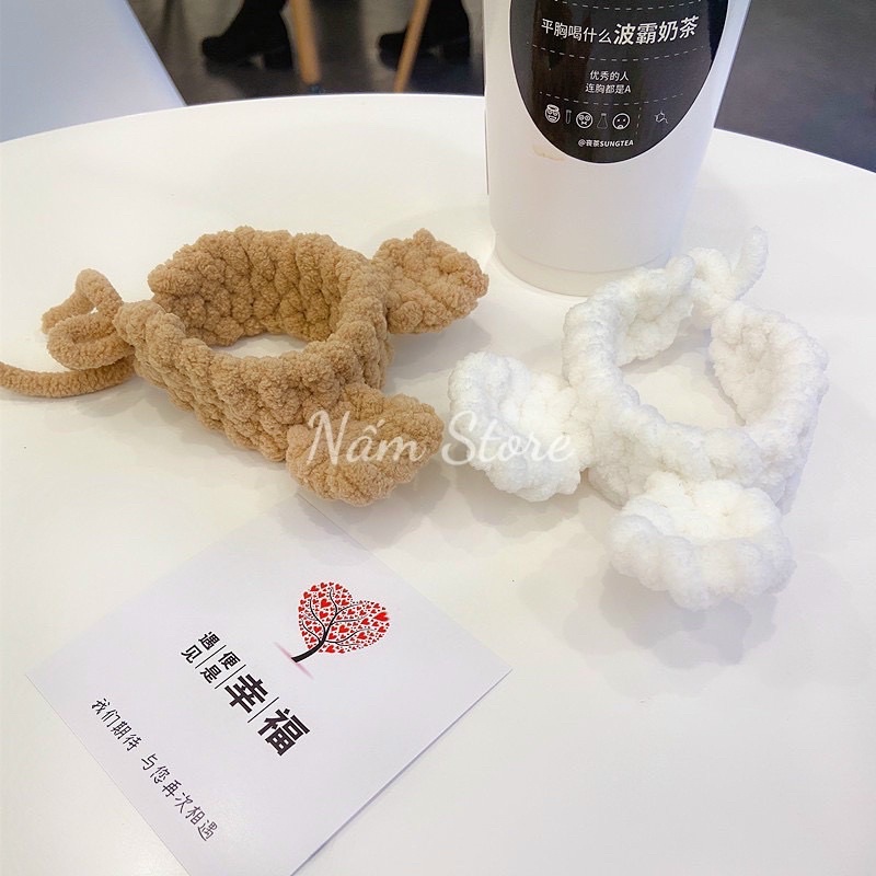 Vòng Đeo Tay Đan Len Thỏ Handmade Sáng Tạo Dành cho các cặp đôi