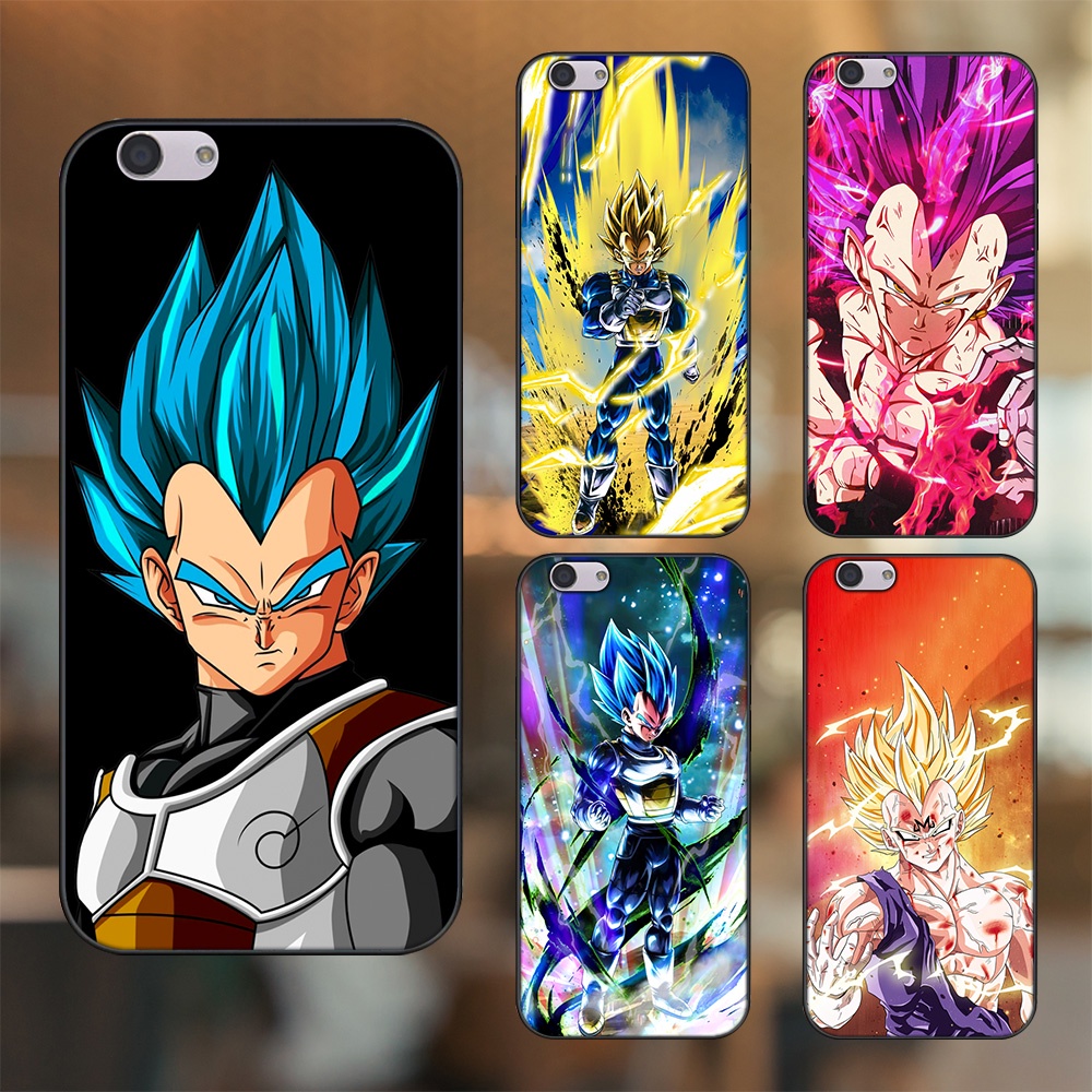 Ốp lưng Oppo F1s, F3, F3 Plus viền đen in hình Vegeta Dragon Ball
