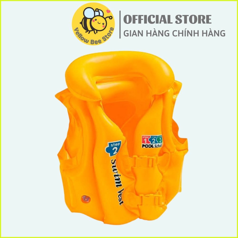 Áo phao tập bơi cho bé bơm hơi, cho bé từ 4 tuổi có quai bấm, nhưa ABS an toàn, bền đẹp, nhiều màu sắc