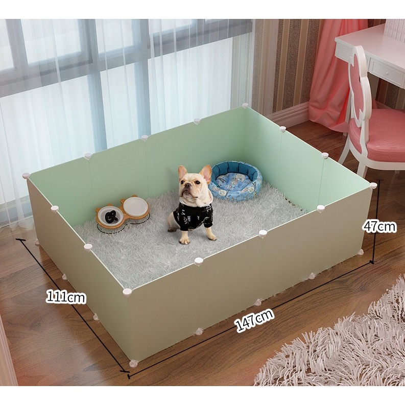 Combo chuồng quây nhựa cho thú cưng nhiều màu sắc