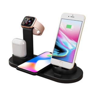 Sạc 3in1 Cho táo Watch- ip- tai nghe ko dây táos- Và Các Dòng ĐT Hỗ Trợ Sạc ko dây Chuẩn QI