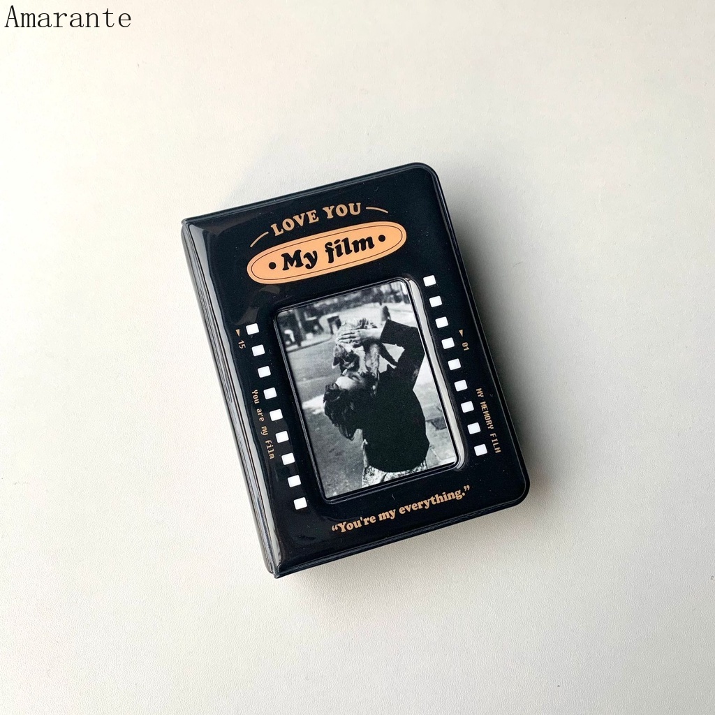 Album Ảnh 3 Inch 40 Ngăn PVC Mini Black Phong Cách Hollywood