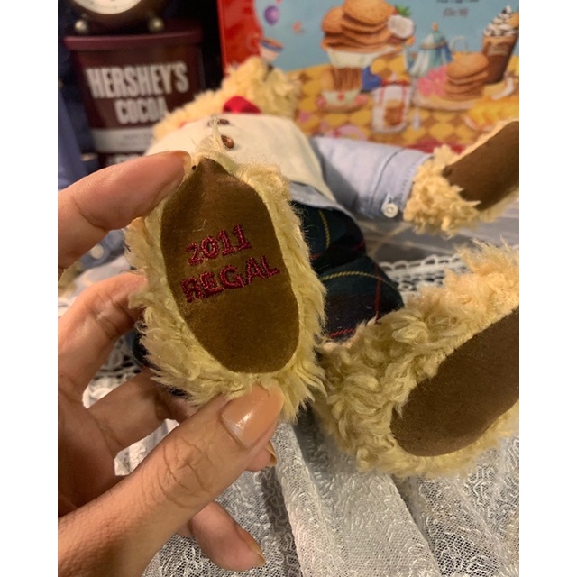 Gấu bông Regal shoes 2011 teddy bear by linda spiegel - thú nhồi bông đồ chơi dễ thương phong cách Âu Mỹ