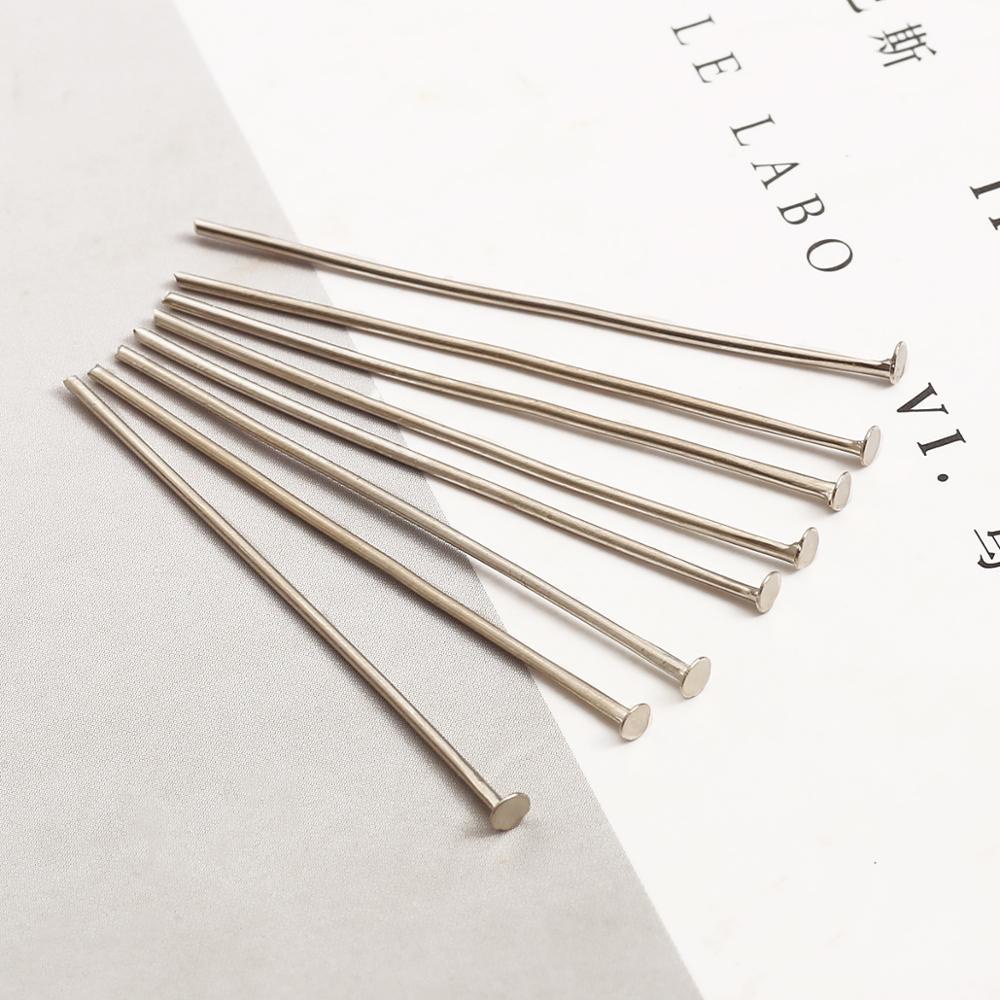 Ghim đầu dẹt Beadia bằng kim loại đa năng tiện dụng làm trang sức DIY