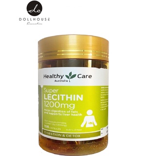Mầm đậu nành Super Lecithin 1200mg 100 viên Healthy Care Úc