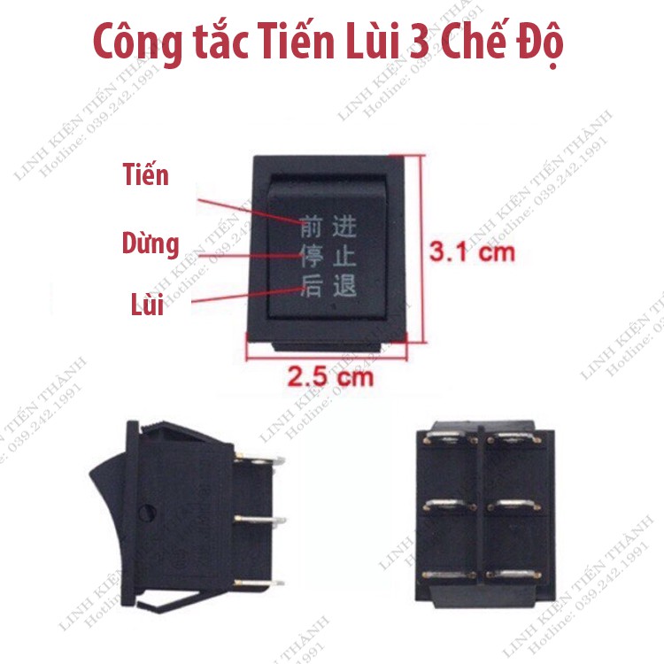 Công Tắc Tiến Lùi Dành Cho Ô Tô Điện, Xe Máy Điện Trẻ Em