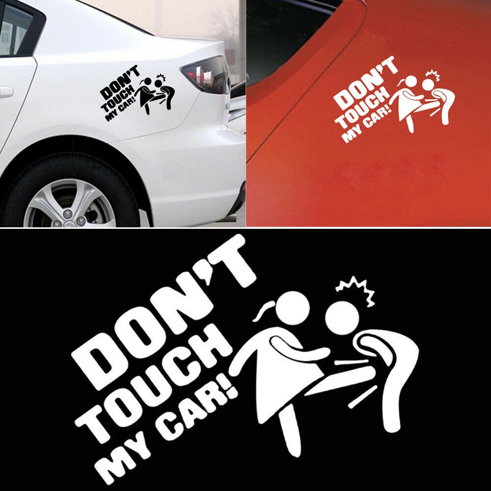 Miếng dán trang trí Dont touch my car