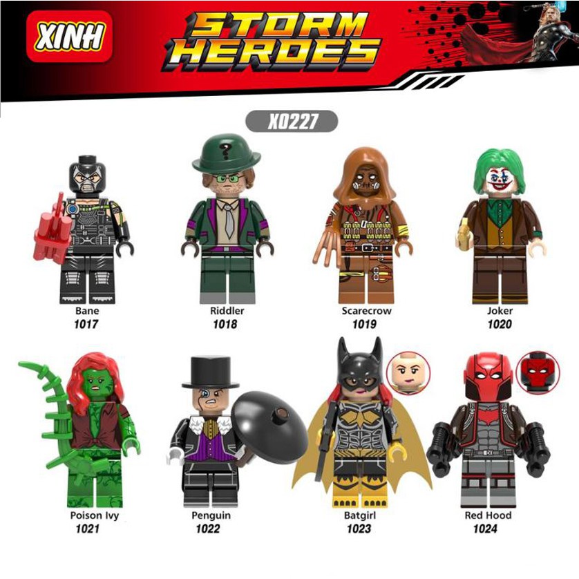 Đồ chơi lắp ráp minifigure các nhân vật phản diện DC X0227