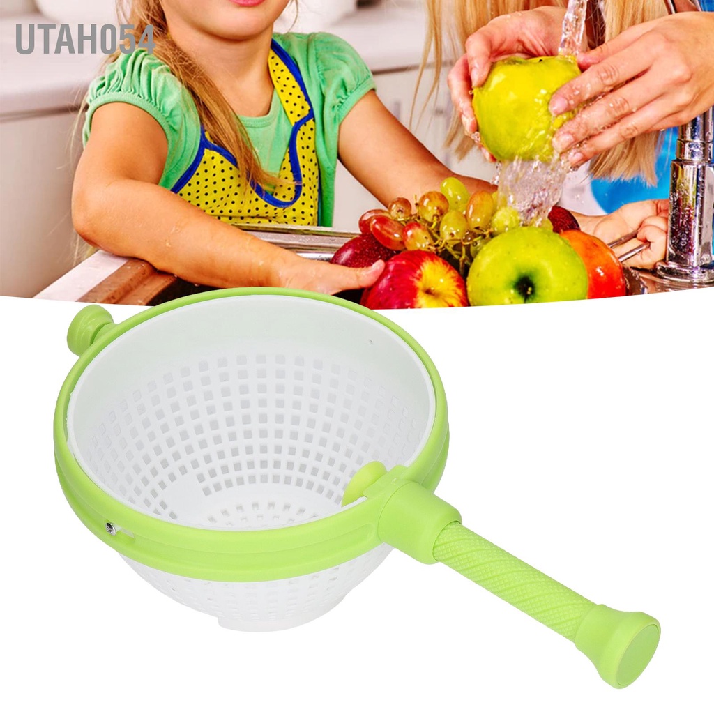 Utah054 Salad Spinner Non Scratch ABS Spinning Colander cho xà lách Nhà bếp Dụng cụ rửa rau