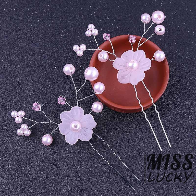 Set 2 trâm cài tóc hình hoa thanh tú thời trang Hàn cho nữ