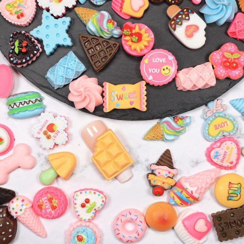 Set 20 charm gắn điện thoại, charm slime, charm gắn tủ lạnh