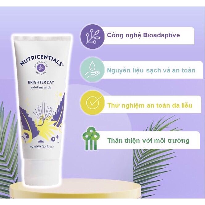 Kem tẩy tế bào chết Nuskin Brighter Day Exfoliant Scrub 100ml nhẹ nhàng làm sạch sâu bề mặt da