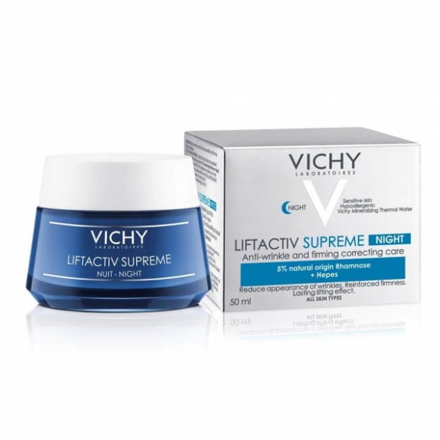 [CHÍNH HÃNG] Kem dưỡng chống lão hóa, săn chắc da ban đêm Vichy Liftactiv Supreme Night Cream 50ml