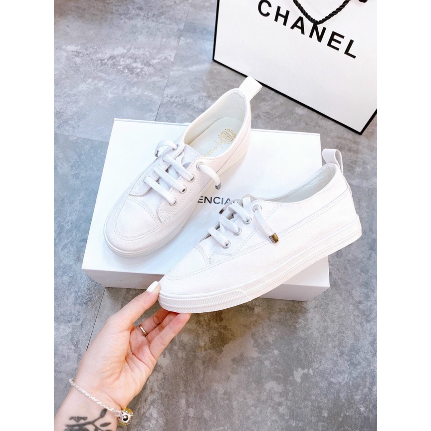 MIỄN SHIP. Giày thể thao C10 viền trắng đen đế cao xin. Hàng NHẬP CAO CẤP FULL HỘP