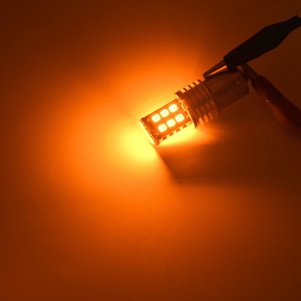Set 2 Bóng Đèn Tín Hiệu Xi Nhan 15-smd ba15s p21 / 5w Cho Xe Ô Tô