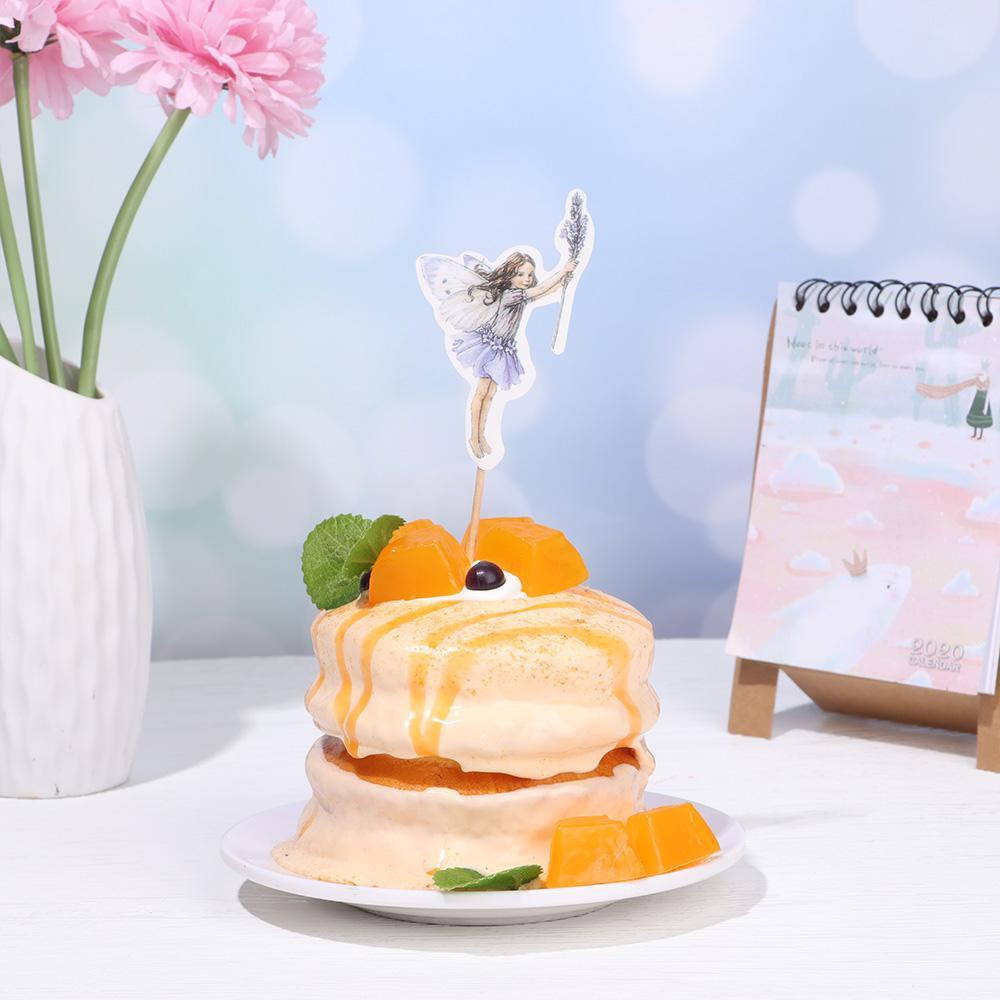 GOGOUP 24 Que Cắm Trang Trí Bánh Kem Hình Thiên Thần