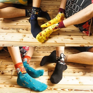 Tất cao cổ hoạ tiết tranh Vangogh 🖼