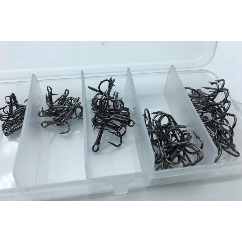 Hộp 50 Lưỡi Câu Cá Size 2 / 4 / 6 / 8 / 10 Mới