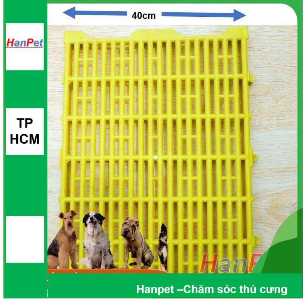 (Combo 2 tấm )Tấm nhựa ghép sàn chuồng chó mèo tấm ghép sàn chó có 3 loại TẤM LỚN VÀNG, TẤM LỚN XANH hoặc TẤM DÀI (hanp