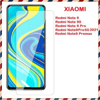 Kính cường lực 2,5d trong suốt không full màn hình Xiaomi Redmi Note 9S/ Note 9 Pro/ Note 9 Promax/ Note 9 Pro 5G 2021