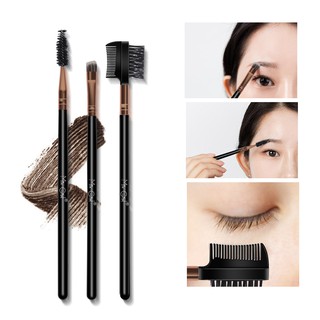 Bộ 3 cọ trang điểm mắt chuyên nghiệp SANIYE Bộ dụng cụ làm đẹp màu đen W169