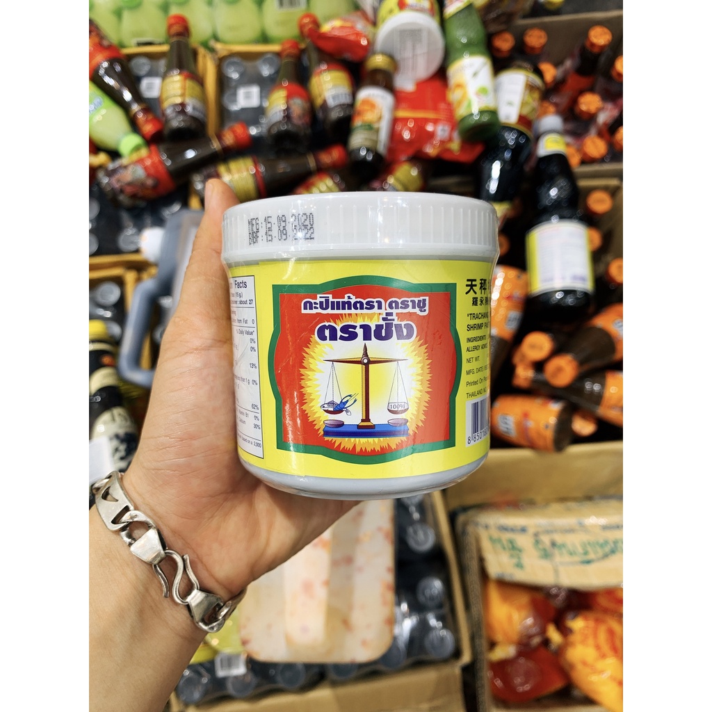 Mắm ruốc tôm khô Thái Lan Trachang Shrimp Paste ROY กะปิแท้ตราชูตราชั่ง