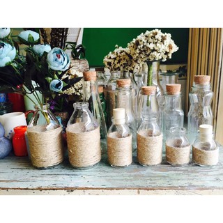 Lọ thuỷ tinh nút bần/ nút gỗ