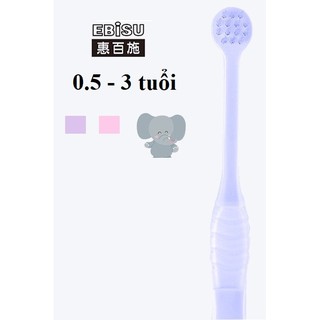 Bàn chải trẻ em 0.5-3 tuổi Ebisu - Premium Care Child 0.5 - 3 age - B-7700EG
