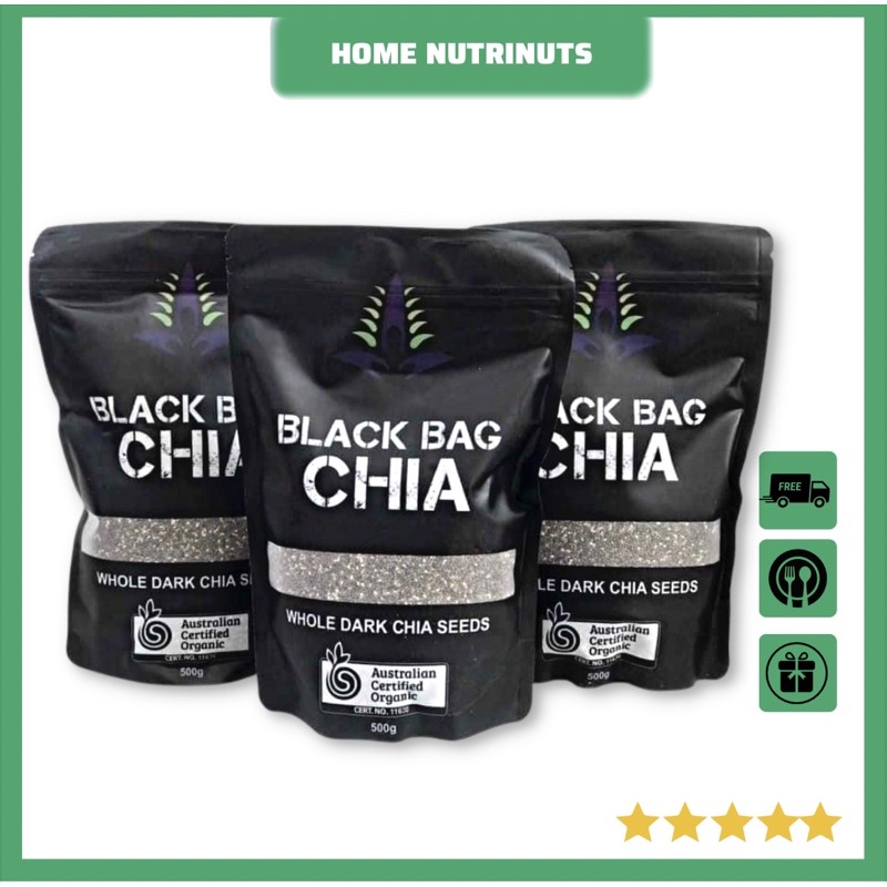 [ Chính Hãng - Date Mới ]Hạt Chia Đen Úc Black Bag 500g