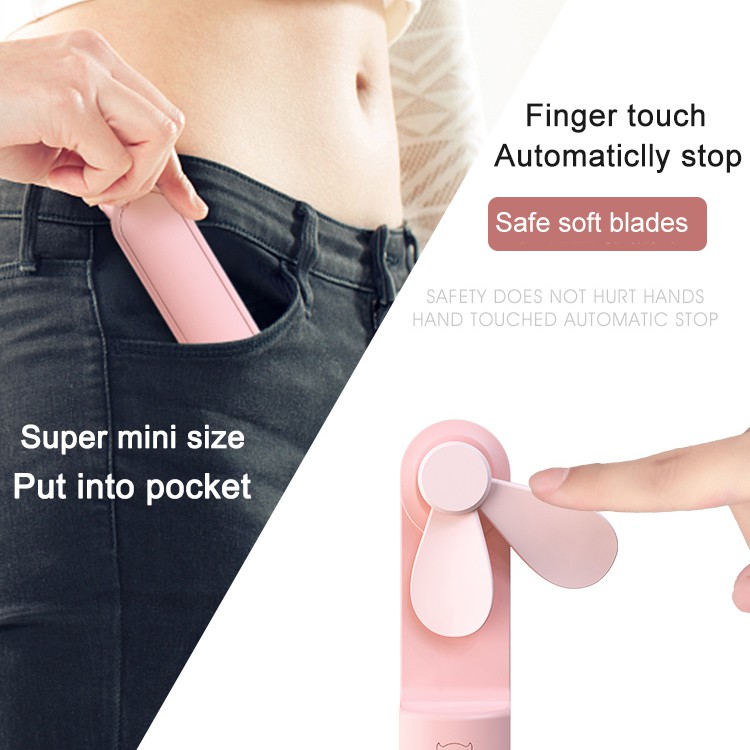 Quạt Tích Điện Quạt Mini Cầm Tay 1500mah Ắc Quy Ngân hang năng lượng | BigBuy360 - bigbuy360.vn