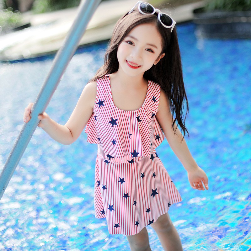 Bộ đồ bơi bé gái- sét đồ bơi bé gái phong cách Hàn Quốc BG03