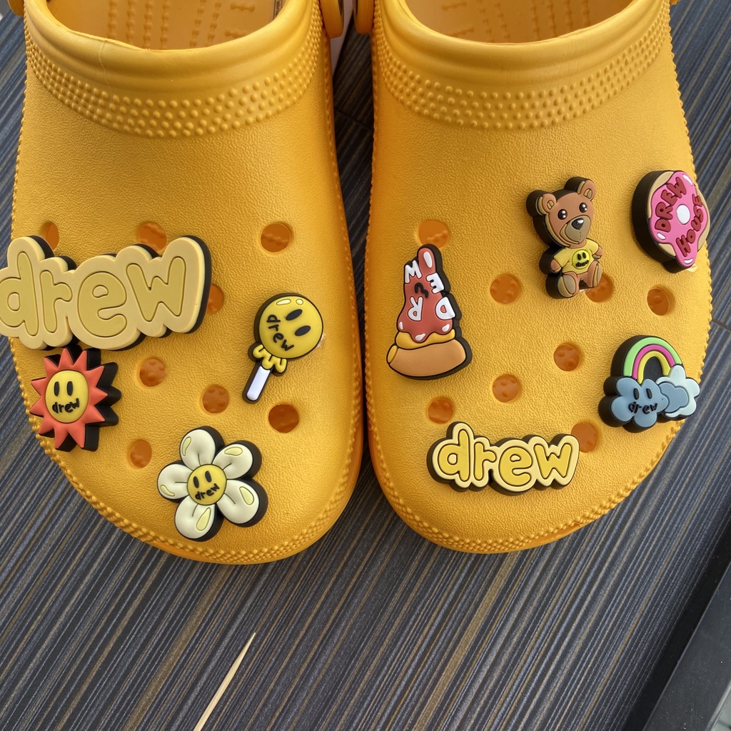 Croc Bộ 9 Phụ Kiện Làm Xăng đan Cài Nút Kiểu Dáng Xinh Xắn Cho Bé