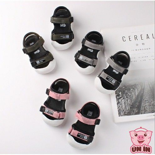 Dép sandal cho bé - Sandal tập đi chống vấp mũi cao đế cao su non cho bé trai bé gái thoáng chân C6