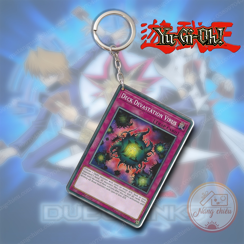 Thẻ bài YUGIOH, Móc khóa Dày In Sắc Nét 2 thẻ bài Yu-Ri-Oh - Thiết kế với mọi hình ảnh ☘️Quà Tặng Nắng Chiều☘️